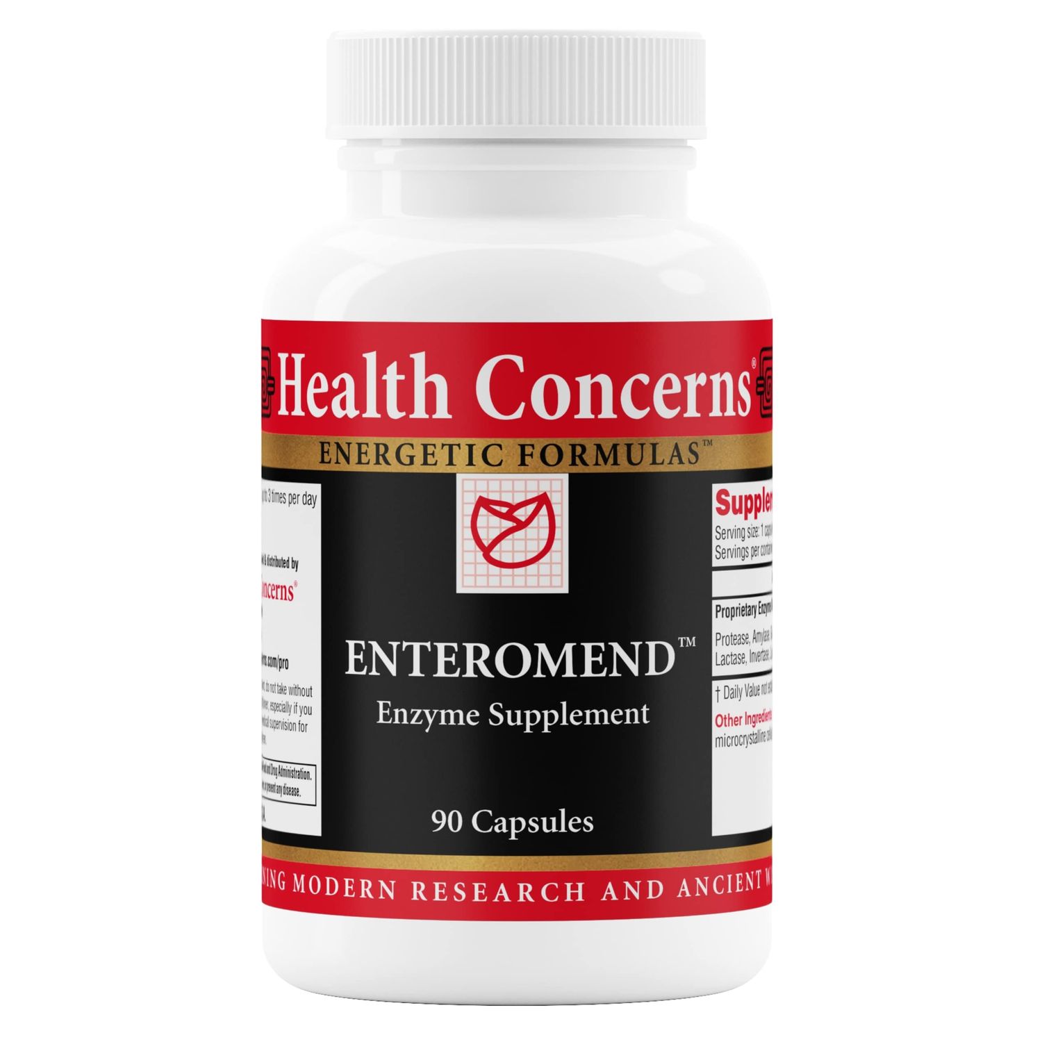 Health Concerns Enteromend - Digestion Supplement &amp; Intestinal Cleanse Support - 90 Capsules