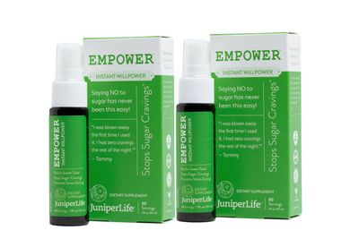 JuniperLIfe Empower - Instant Willpower for Sugar Cravings Appetite, Suppressant of Sugar Taste | Sugar Blocker w/Gymnema Sylvestre, 5HTP, Biotin, Chromium Picolinate | Supports Keto