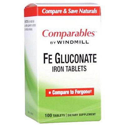 Windmill Fe Gluconate 239mg, 100 Tablets