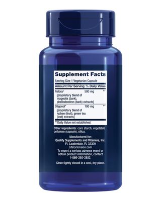 Life Extension Cortisol-Stress Balance, Relora Magnolia bark, Green Tea, Lychee Extract, Manage Stress, Maintain Healthy cortisol Levels, Gluten Free, Non-GMO, Vegetarian, 1-Daily, 30 Capsules