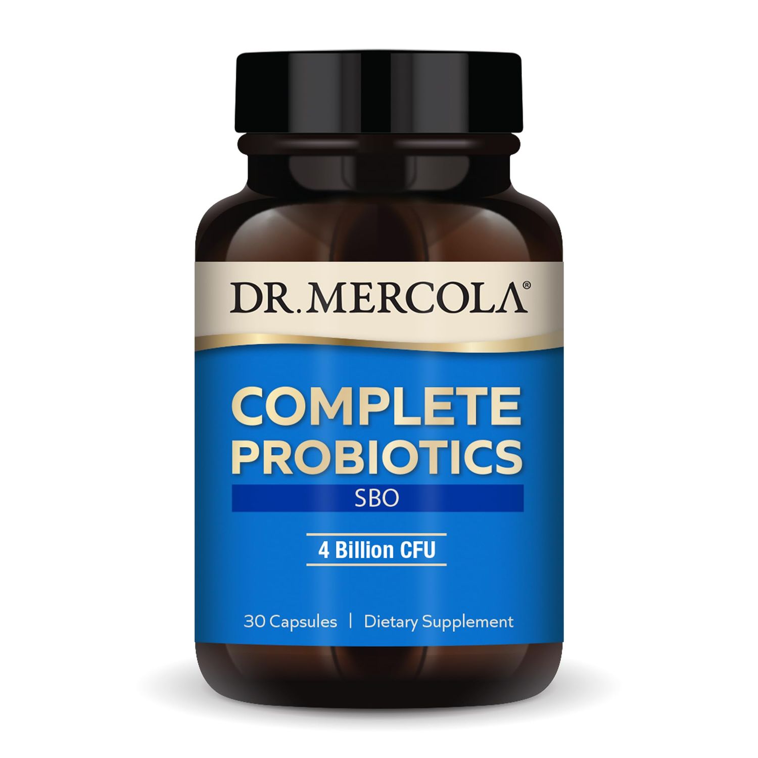 Dr. Mercola Complete Probiotics SBO, 30 Servings (30 Capsules), SBO Probiotic, 4 Billion CFU, Dietary Supplement, Supports Healthy Immune Function, Non-GMO