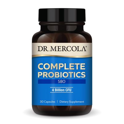Dr. Mercola Complete Probiotics SBO, 30 Servings (30 Capsules), SBO Probiotic, 4 Billion CFU, Dietary Supplement, Supports Healthy Immune Function, Non-GMO