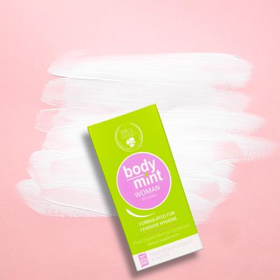 Body Mint Woman | Chlorophyll Deodorizing Supplement for Full Body Feminine Hygiene & Freshness | Aluminum-Free Plant-Based Internal Deodorant | All-Day Protection & Odor Control | 50 tabs
