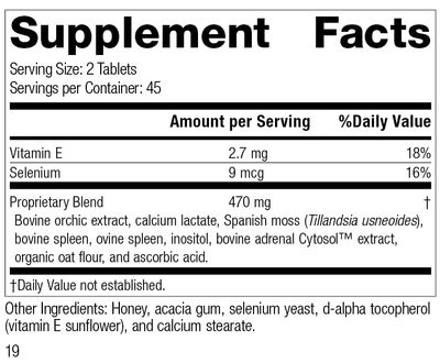 Standard Process - Cataplex E2 - 90 Tablets