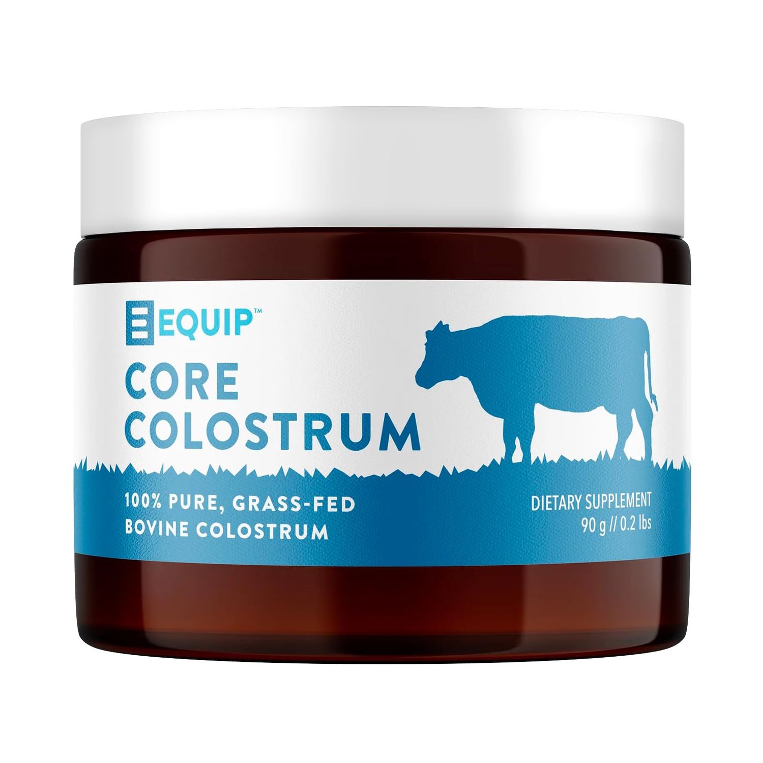 Equip Foods Core Colostrum | Grass Fed Colostrum Powder 3,000mg | Gut Health, Immunity, Recovery | Lactoferrin Supplements | Keto Friendly Colostrum Supplement | 30 Servings, Unflavored