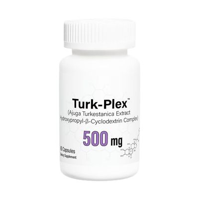Gorilla Mind Turk-Plex - Complexed with Hydroxypropyl--Cyclodextrin for Enhanced Bioavailability (500 mg x 60 Capsules)