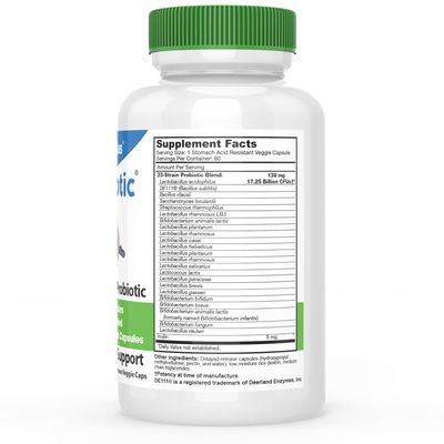 DrFormulas' Best Probiotics for Women &amp; Men | Nexabiotic Multi Probiotic with Saccharomyces Boulardii, Lactobacillus Acidophilus, B. infantis, Prebiotic 60 Count Capsules (Not Pearls)