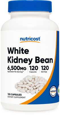 Nutricost White Kidney Beans Capsules 6,500mg Equivalent, 120 Capsules - Vegetarian Caps, Gluten Free and GMO Free