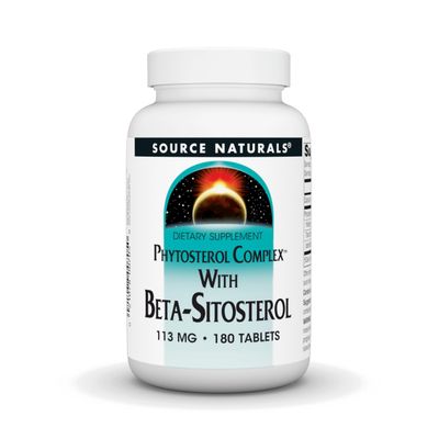 Source Naturals Phytosterol Complex with Beta-Sitosterol, Supports Healthy Cholesterol Levels*, 113 mg - 180 Tablets