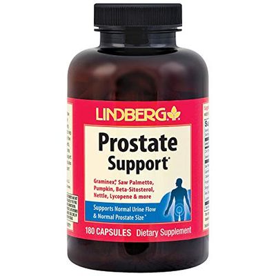 Lindberg Prostate Supplement for Men | Saw Palmetto | 180 Capsules | Non-GMO, Gluten Free