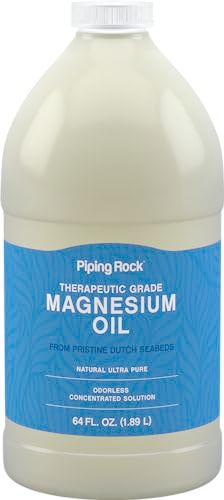 Piping Rock Magnesium Oil | 64oz | Therapeutic Grade | Concentrated Magnesium | Paraben Free Odorless Formula | Vegetarian, Non-GMO, Gluten Free