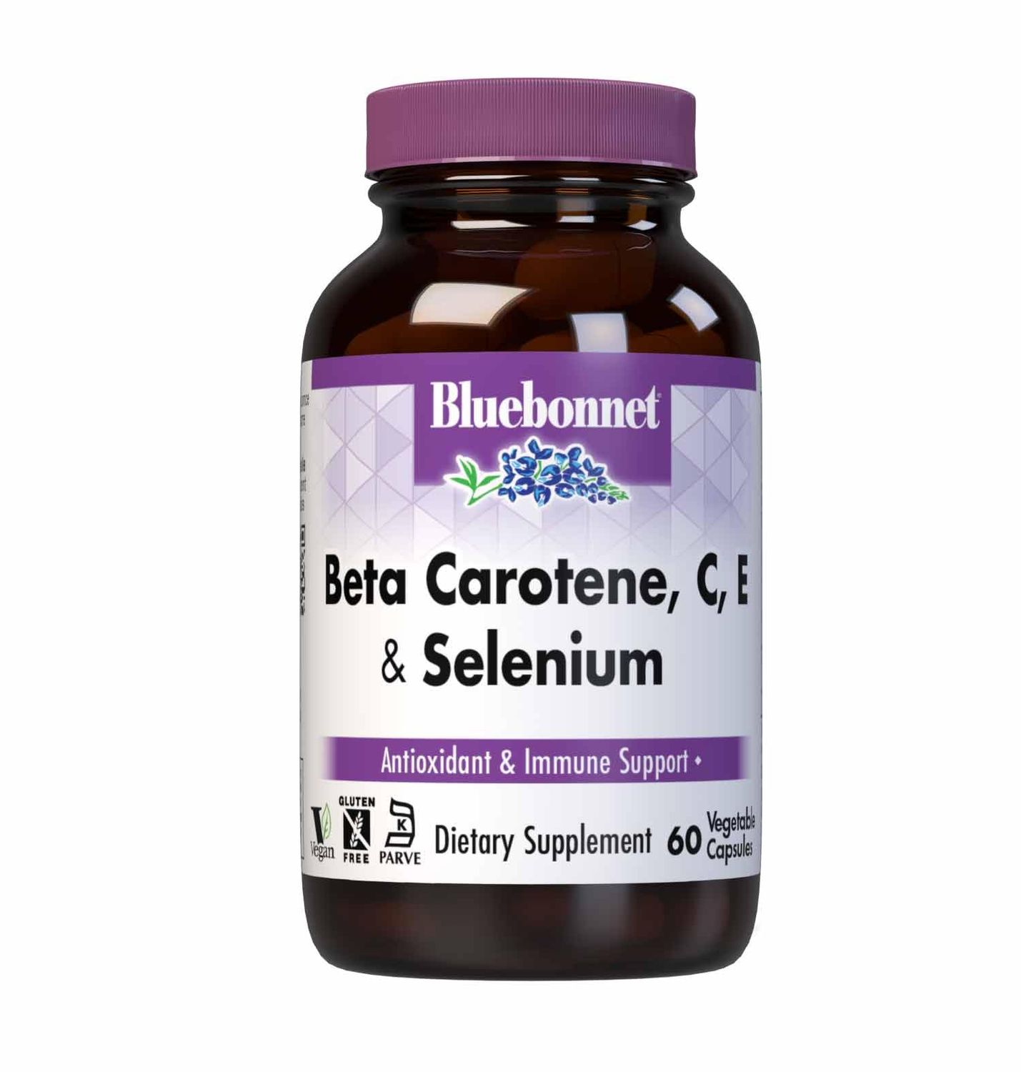 BlueBonnet Beta Carotene C and E Plus Selenium Vegetarian Capsules, 60 Count