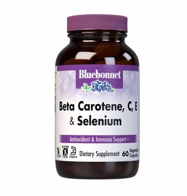 BlueBonnet Beta Carotene C and E Plus Selenium Vegetarian Capsules, 60 Count