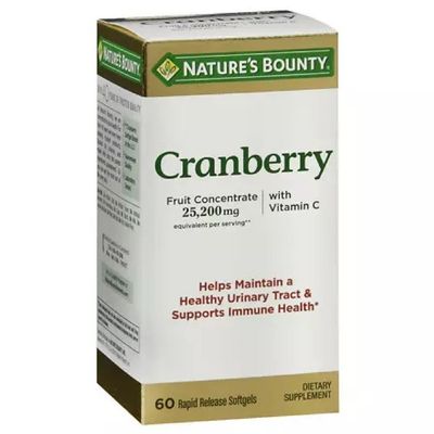 Nature&#39;s Bounty Cranberry Dietary Supplement 60 Soft Gels (Pack of 4)