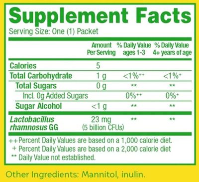 Culturelle Kids Daily Probiotic Supplement - Helps Support a Healthy Immune &amp; Digestive System* - #1 Pediatrician Recommended Brand - For Age 3+ - 30 Single Packets