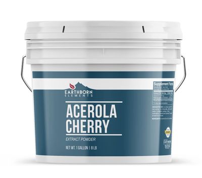 Earthborn Elements Acerola Cherry Powder 1 Gallon, Pure &amp; Undiluted, No Fillers