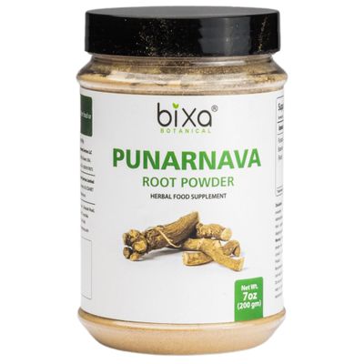bixa BOTANICAL Punarnava Powder | Boerhavia Diffusa | 200 Grams / 7 OZ | Ayurvedic Herbal Supplement | Gluten Free, Non-GMO, Steam Treated, Vegan, 100% Pure.