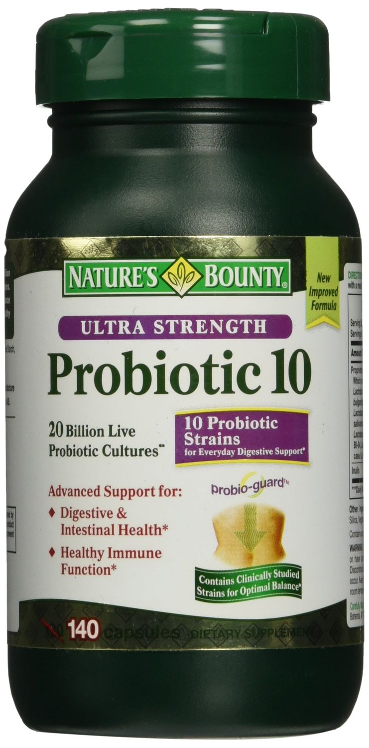 Nature&#39;s Bounty Ultra Strength Probiotic 10 140 Capsules - New Improved Formula