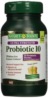 Nature&#39;s Bounty Ultra Strength Probiotic 10 140 Capsules - New Improved Formula