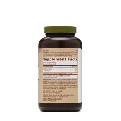 GNC Natural Brand Psyllium Seed Husk 500mg, 180 Capsules, Supports Digestive Health