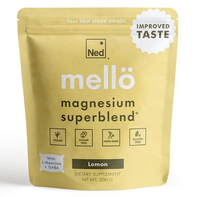 Ned - Mell Magnesium Superblend - Magnesium Powder Supplement Drink Mix with All Natural Magnesium Glycinate and L Theanine, 30 Servings - Supports Cognitive Function, Sleep, Calm Magnesium Powder