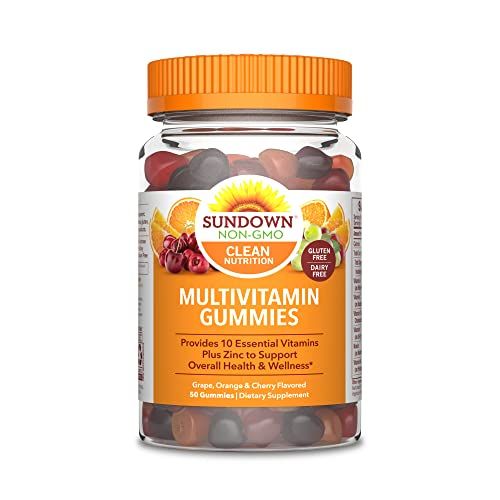 Sundown Adult Multivitamin Gummies with Vitamin C, D3 and Zinc for Immune Health, 50 Count (Pack of 3)