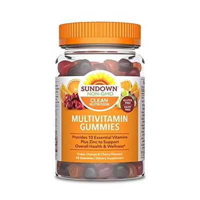Sundown Adult Multivitamin Gummies with Vitamin C, D3 and Zinc for Immune Health, 50 Count (Pack of 3)