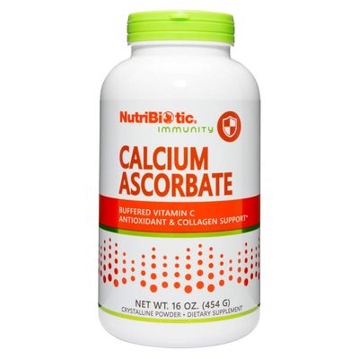 NutriBiotic - Calcium Ascorbate Vitamin C Powder, 16 Oz | Essential Antioxidant &amp; Collagen Supplement Buffered with Calcium | Non-Acidic &amp; Easier on Digestion Than Ascorbic Acid | Gluten &amp; GMO Free