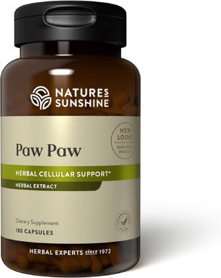 Nature&#39;s Sunshine Paw Paw Cell-Reg, 180 Capsules | Contains over 50 Acetogenins to Modulate ATP Production and Blood Supply