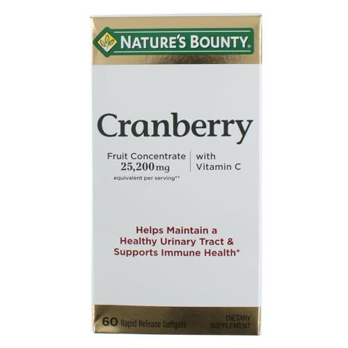 Nature&#39;s Bounty Cranberry Dietary Supplement 60 Soft Gels (Pack of 3)