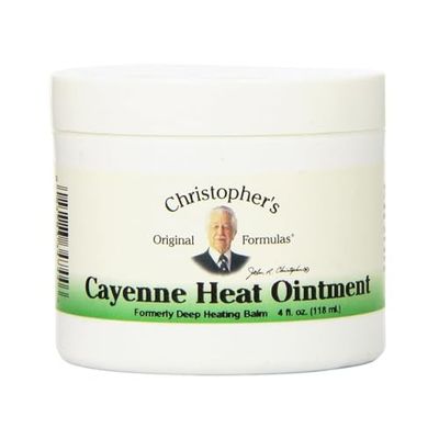 Christopher&#39;s Original Formulas Cayenne Heat Ointment, Warming Herbal Topical for Discomfort &amp; Circulation, 4 fl oz
