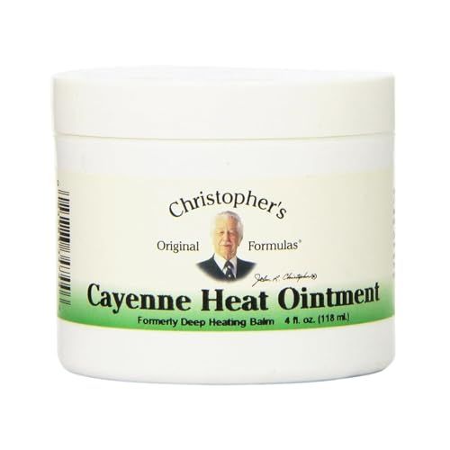 Christopher's Original Formulas Cayenne Heat Ointment, Warming Herbal Topical for Discomfort &amp; Circulation, 4 fl oz