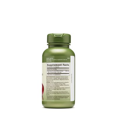GNC Herbal Plus Grape Seed Extract 500mg - Extra Strength, 60 Capsules, Provides Antioxidant Support