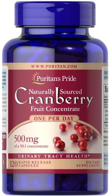 PTKOONN Puritan&#39;s Pride One A Day Cranberry - 120 Capsules Supports Urinary Health