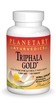 Planetary Herbals Triphala Gold 1000mg Extra Strength Ayurvedic - 120 Tablets