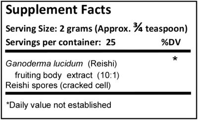 Jing Herbs Reishi Extract Powder With Spores 50 Grams