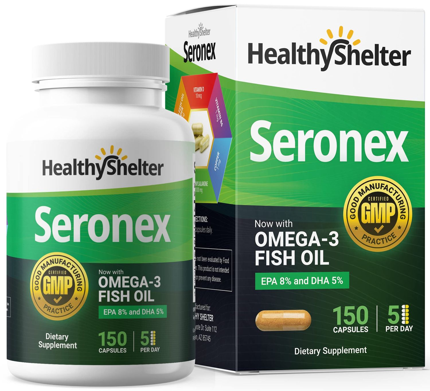 Healthy Shelter Say Goodbye to Vitiligo and White Spots On Skin with Effective Skin Pigmentation Treatment Seronex. Use with Repigmentation Creams. Includes These Vitiligo Vitamins: D and B6.
