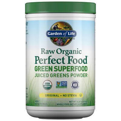 Garden of Life Super Greens Powder Smoothie &amp; Mix, Probiotics &amp; Digestive Enzymes for Digestive Health, Organic Superfoods Nutrition Fruit and Vegetables for Women &amp; Men Energy, Original, 60 Servings