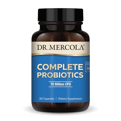 Dr. Mercola Complete Probiotics 70 Billion CFU, 30 Servings (30 Capsules), Dietary Supplement, Supports Digestive Health, Non GMO, NSF Certified