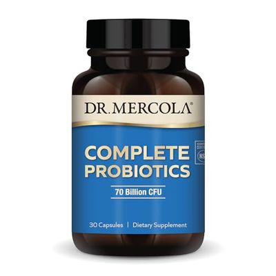 Dr. Mercola Complete Probiotics 70 Billion CFU, 30 Servings (30 Capsules), Dietary Supplement, Supports Digestive Health, Non GMO, NSF Certified