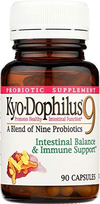Kyolic Kyo-Dophilus Multi 9 Probiotic, for Strong Gut Health Balance and Support, 90 Capsules Total