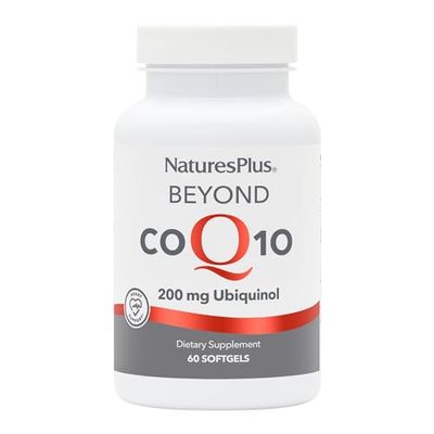 Natures Plus Beyond CoQ10-200 mg Ubiquinol - 60 Easy to Swallow Softgels - High Potency, High Absorption Supplement, Promotes Heart Health, Antioxidant - 60 Servings
