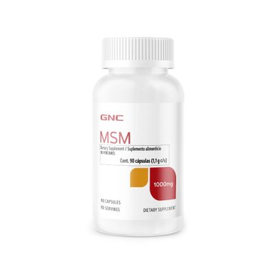 GNC MSM 1000mg, 90 Capsules, Supports Joint Cartilage