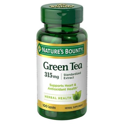 Nature&#39;s Bounty Green Tea Extract 315 mg Capsules 100 ea (Pack of 5)
