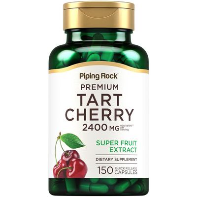 Piping Rock Tart Cherry Extract Capsules 2400mg | 150 Pills | Premium Super Fruit | Non-GMO, Gluten Free Supplement