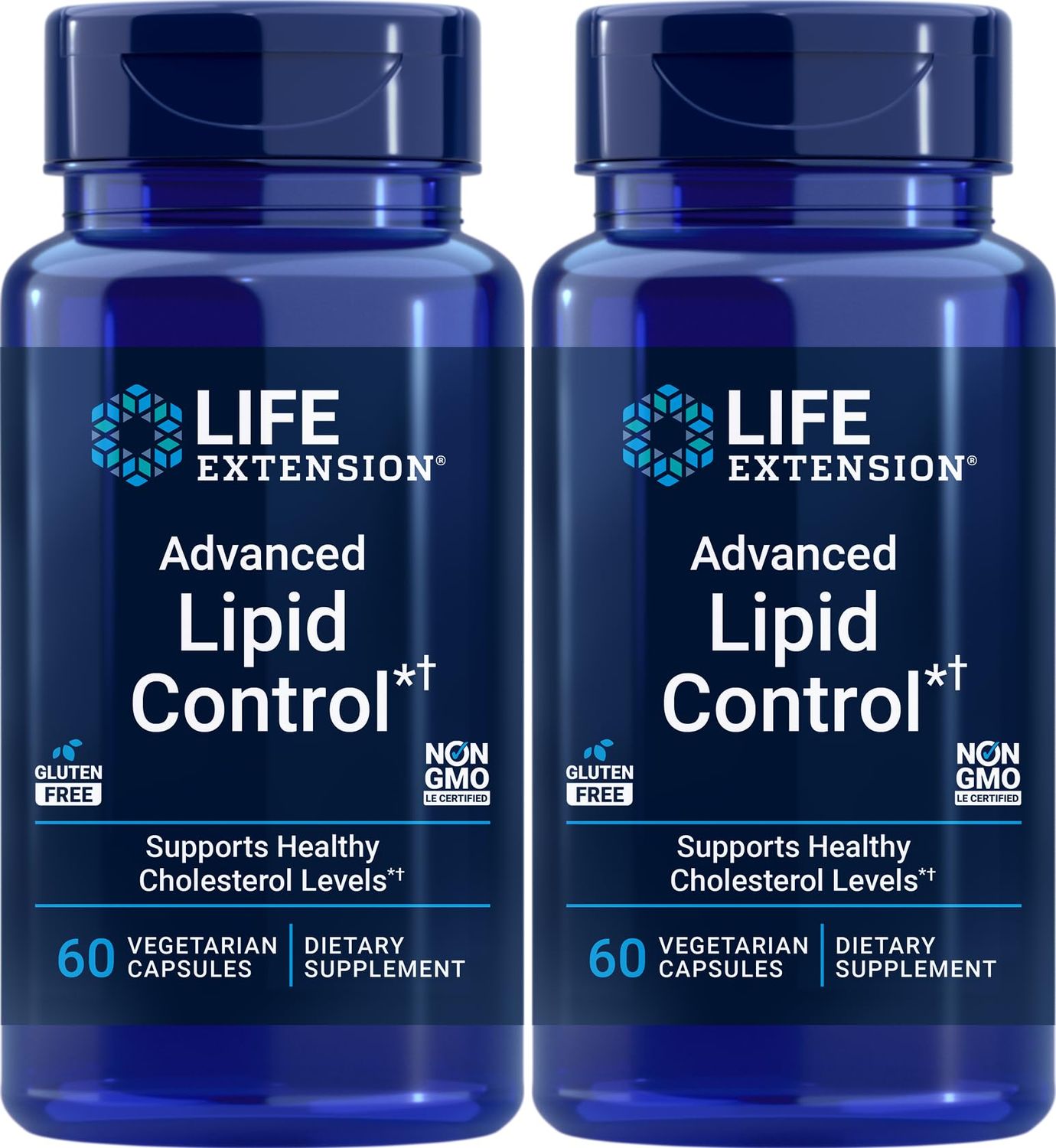 Life Extension Advanced Lipid Control 60 Vegetarian Capsules (Pack of 2)