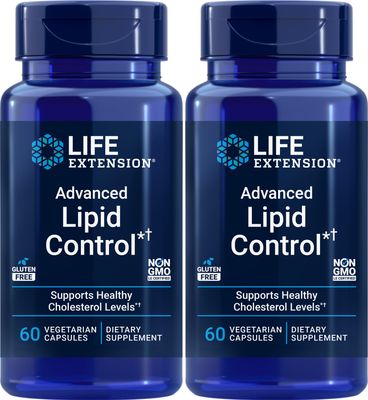 Life Extension Advanced Lipid Control 60 Vegetarian Capsules (Pack of 2)