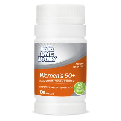 21st Century One Daily Women&#39;s 50+ Tablets, 100-Count