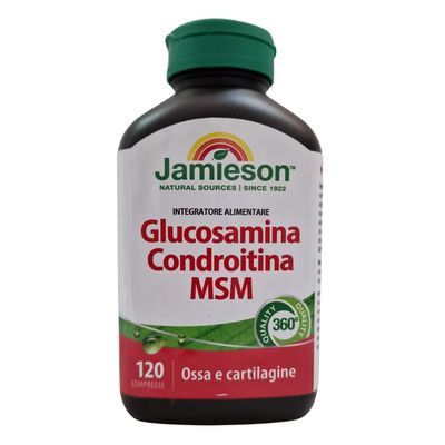 Jamieson Glucosamine Chondroitin MSM 1300mg 120 Capsules