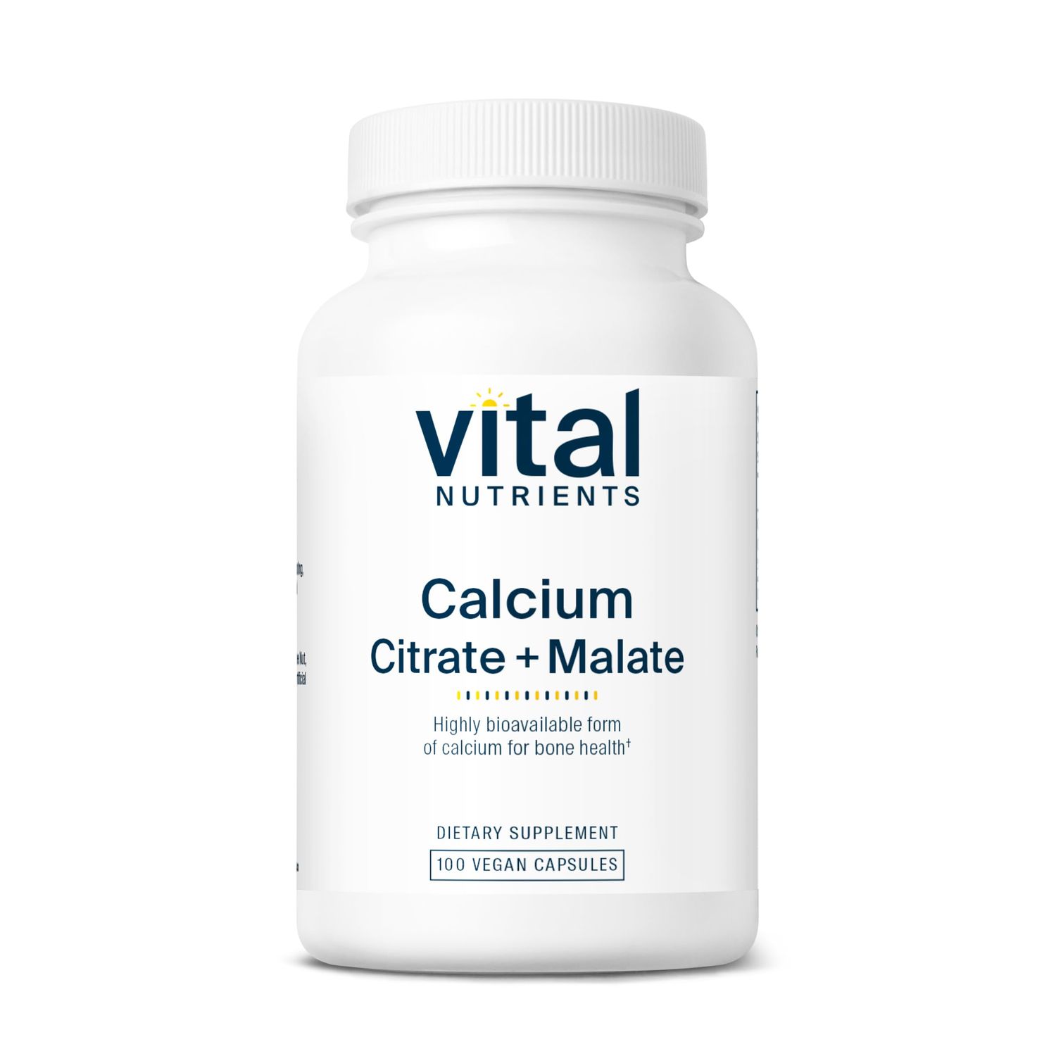 Vital Nutrients Calcium Citrate and Malate Complex 150mg | Vegan Supplement | Support Bone Strength, Muscle and Cardiovascular Health* | Gluten, Dairy and Soy Free | 100 Capsules